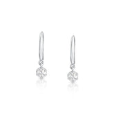 Dainty Round Solitaire Huggies